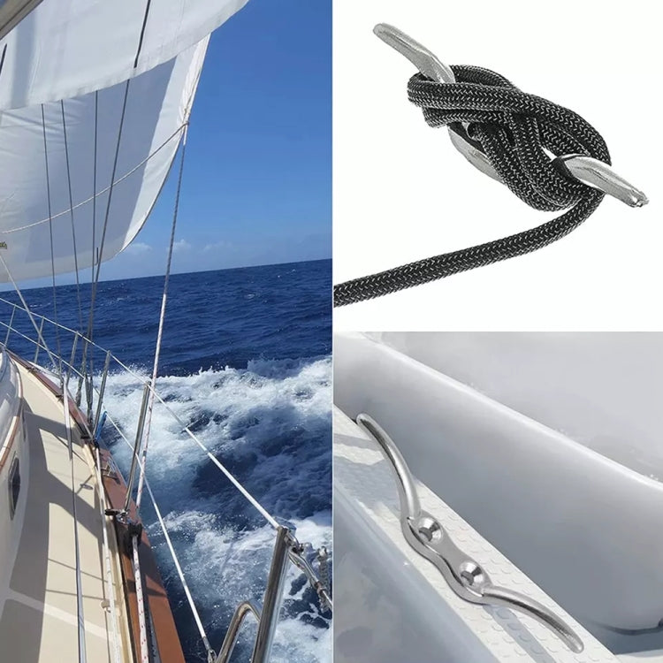 2 PZ Gancio per asta portabandiera marina in acciaio inossidabile 316 con vite, 2-1/2 inch, 4 inch, 6 inch