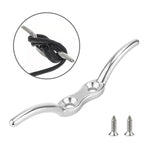 2 PZ Gancio per asta portabandiera marina in acciaio inossidabile 316 con vite, 2-1/2 inch, 4 inch, 6 inch