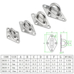 Fibbia per cerniere per porte diamantate per navi, 5 PCS 5mm 304 Stainless Steel, 5 PCS 5mm 316 Stainless Steel, 5 PCS 6mm 304 Stainless Steel, 5 PCS 6mm 316 Stainless Steel, 3 PCS 8mm 304 Stainless Steel, 3 PCS 8mm 316 Stainless Steel                 ...