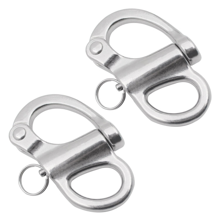 2 PZ Grillo Fisso A Molla In Acciaio Inox 316, 35mm, 52mm