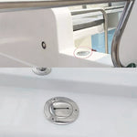 Bocchettone di rifornimento carburante universale per yacht in acciaio inossidabile, 1-1/2 inch, 2 inch