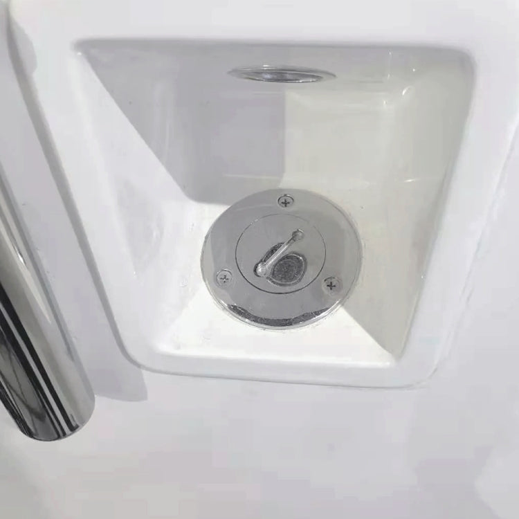 Bocchettone di rifornimento carburante universale per yacht in acciaio inossidabile, 1-1/2 inch, 2 inch