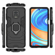 Guscio protettivo anticaduta PC + TPU con staffa ad anello magnetico, For Xiaomi Redmi Note 9 Pro Max, For Xiaomi Redmi Note 9S