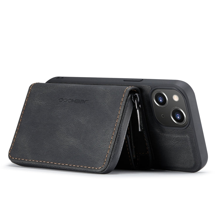 JEEHOOD Custodia per telefono in pelle a portafoglio con cerniera magnetica, For iPhone 14, For iPhone 14 Plus, For iPhone 14 Pro, For iPhone 14 Pro Max