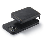 JEEHOOD Custodia per telefono in pelle a portafoglio con cerniera magnetica, For iPhone 14, For iPhone 14 Plus, For iPhone 14 Pro, For iPhone 14 Pro Max
