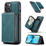 JEEHOOD Custodia per telefono in pelle a portafoglio con cerniera magnetica, For iPhone 14, For iPhone 14 Plus, For iPhone 14 Pro, For iPhone 14 Pro Max