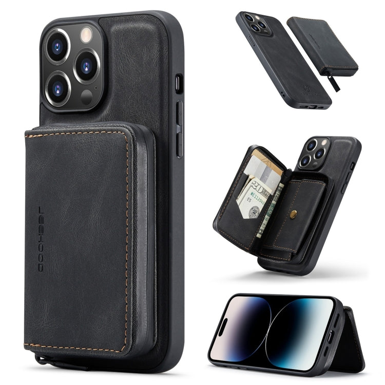 JEEHOOD Custodia per telefono in pelle a portafoglio con cerniera magnetica, For iPhone 14, For iPhone 14 Plus, For iPhone 14 Pro, For iPhone 14 Pro Max