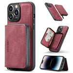 JEEHOOD Custodia per telefono in pelle a portafoglio con cerniera magnetica, For iPhone 14, For iPhone 14 Plus, For iPhone 14 Pro, For iPhone 14 Pro Max