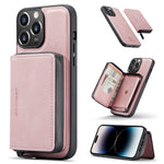 JEEHOOD Custodia per telefono in pelle a portafoglio con cerniera magnetica, For iPhone 14, For iPhone 14 Plus, For iPhone 14 Pro, For iPhone 14 Pro Max