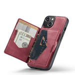 Custodia per telefono in pelle staccabile magnetica retrò JEEHOOD, For iPhone 14, For iPhone 14 Plus, For iPhone 14 Pro, For iPhone 14 Pro Max