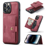 Custodia per telefono in pelle staccabile magnetica retrò JEEHOOD, For iPhone 14, For iPhone 14 Plus, For iPhone 14 Pro, For iPhone 14 Pro Max
