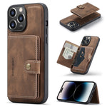 Custodia per telefono in pelle staccabile magnetica retrò JEEHOOD, For iPhone 14, For iPhone 14 Plus, For iPhone 14 Pro, For iPhone 14 Pro Max