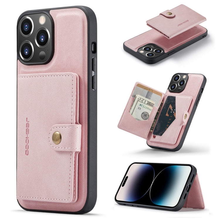 Custodia per telefono in pelle staccabile magnetica retrò JEEHOOD, For iPhone 14, For iPhone 14 Plus, For iPhone 14 Pro, For iPhone 14 Pro Max