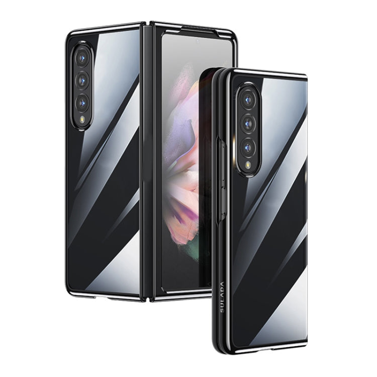 Custodia protettiva trasparente per PC con placcatura antiurto SULADA, For Samsung Galaxy Z Fold4, For Samsung Galaxy Z Flip4