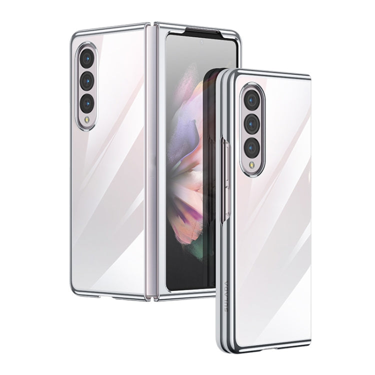 Custodia protettiva trasparente per PC con placcatura antiurto SULADA, For Samsung Galaxy Z Fold4, For Samsung Galaxy Z Flip4