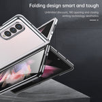 Custodia protettiva trasparente per PC con placcatura antiurto SULADA, For Samsung Galaxy Z Fold4, For Samsung Galaxy Z Flip4