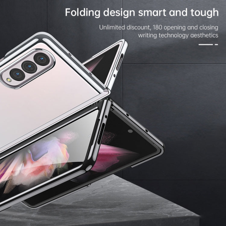 Custodia protettiva trasparente per PC con placcatura antiurto SULADA, For Samsung Galaxy Z Fold4, For Samsung Galaxy Z Flip4