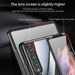 Custodia protettiva trasparente per PC con placcatura antiurto SULADA, For Samsung Galaxy Z Fold4, For Samsung Galaxy Z Flip4