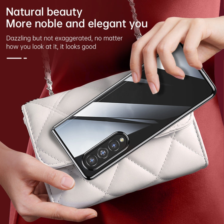 Custodia protettiva trasparente per PC con placcatura antiurto SULADA, For Samsung Galaxy Z Fold4, For Samsung Galaxy Z Flip4