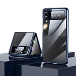 Custodia protettiva trasparente per PC con placcatura antiurto SULADA, For Samsung Galaxy Z Fold4, For Samsung Galaxy Z Flip4