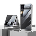 Custodia protettiva trasparente per PC con placcatura antiurto SULADA, For Samsung Galaxy Z Fold4, For Samsung Galaxy Z Flip4