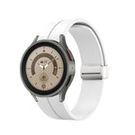 Cinturino pieghevole in silicone con fibbia argentata, For Samsung Galaxy Watch5 40&44mm / Pro 45mm