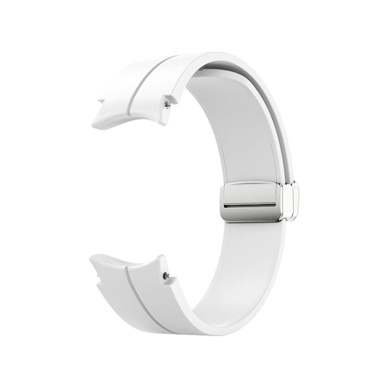 Cinturino pieghevole in silicone con fibbia argentata, For Samsung Galaxy Watch5 40&44mm / Pro 45mm
