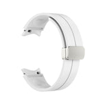 Cinturino pieghevole in silicone con fibbia argentata, For Samsung Galaxy Watch5 40&44mm / Pro 45mm
