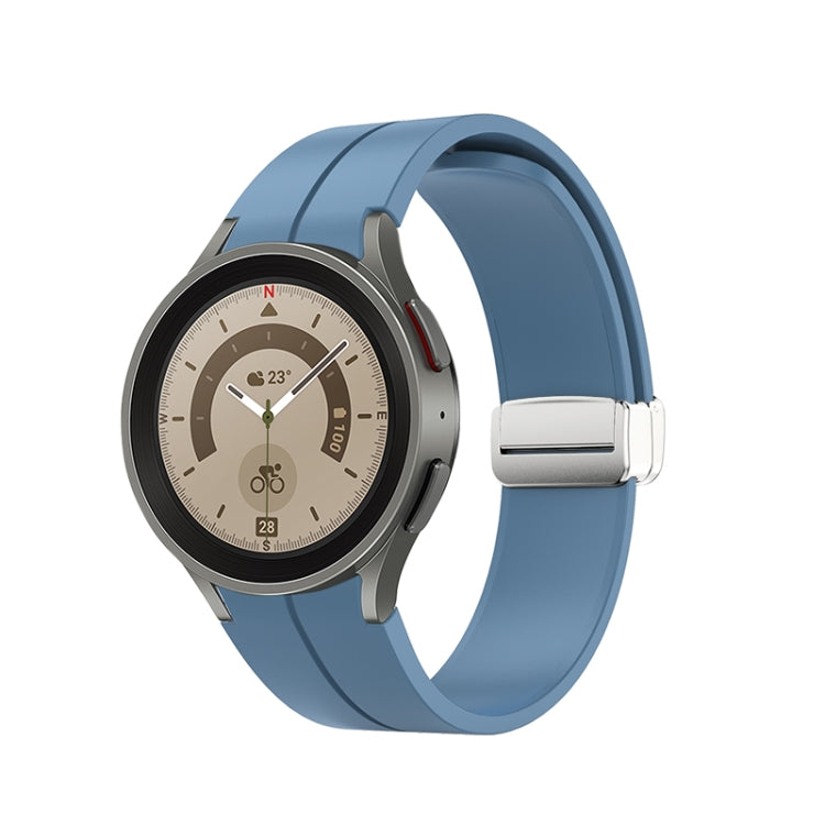 Cinturino pieghevole in silicone con fibbia argentata, For Samsung Galaxy Watch5 40&44mm / Pro 45mm