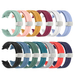 Cinturino pieghevole in silicone con fibbia argentata, For Samsung Galaxy Watch5 40&44mm / Pro 45mm