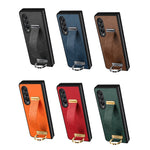 SULADA Cool Series Custodia per telefono antiurto per PC + pelle Texture Skin Feel, For Samsung Galaxy Z Fold4, For Samsung Galaxy Z Flip4