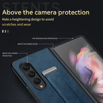 SULADA Cool Series Custodia per telefono antiurto per PC + pelle Texture Skin Feel, For Samsung Galaxy Z Fold4, For Samsung Galaxy Z Flip4