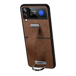 SULADA Cool Series Custodia per telefono antiurto per PC + pelle Texture Skin Feel, For Samsung Galaxy Z Fold4, For Samsung Galaxy Z Flip4