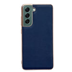 Custodia per telefono galvanica nano serie Luolai in vera pelle, For Samsung Galaxy S21 5G, For Samsung Galaxy S21 FE 5G, For Samsung Galaxy S21+ 5G, For Samsung Galaxy S22 5G, For Samsung Galaxy S22+ 5G