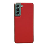 Custodia per telefono galvanica nano serie Luolai in vera pelle, For Samsung Galaxy S21 5G, For Samsung Galaxy S21 FE 5G, For Samsung Galaxy S21+ 5G, For Samsung Galaxy S22 5G, For Samsung Galaxy S22+ 5G
