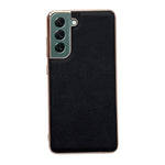 Custodia per telefono galvanica nano serie Luolai in vera pelle, For Samsung Galaxy S21 5G, For Samsung Galaxy S21 FE 5G, For Samsung Galaxy S21+ 5G, For Samsung Galaxy S22 5G, For Samsung Galaxy S22+ 5G