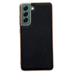 Custodia per telefono galvanica nano serie Luolai in vera pelle, For Samsung Galaxy S21 5G, For Samsung Galaxy S21 FE 5G, For Samsung Galaxy S21+ 5G, For Samsung Galaxy S22 5G, For Samsung Galaxy S22+ 5G