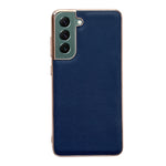 Custodia per telefono galvanica nano serie Luolai in vera pelle, For Samsung Galaxy S21 5G, For Samsung Galaxy S21 FE 5G, For Samsung Galaxy S21+ 5G, For Samsung Galaxy S22 5G, For Samsung Galaxy S22+ 5G
