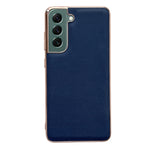 Custodia per telefono galvanica nano serie Luolai in vera pelle, For Samsung Galaxy S21 5G, For Samsung Galaxy S21 FE 5G, For Samsung Galaxy S21+ 5G, For Samsung Galaxy S22 5G, For Samsung Galaxy S22+ 5G