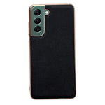 Custodia per telefono galvanica nano serie Luolai in vera pelle, For Samsung Galaxy S21 5G, For Samsung Galaxy S21 FE 5G, For Samsung Galaxy S21+ 5G, For Samsung Galaxy S22 5G, For Samsung Galaxy S22+ 5G