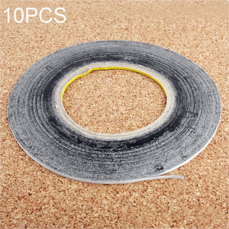 10pcs Double Sided Adhesive Tape for Phone Touch Panel Repair, Length: 50m, 1mm, 2mm