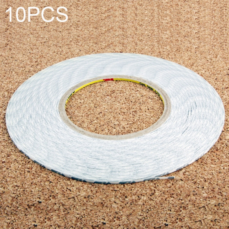 10pcs Double Sided Adhesive Tape for Phone Touch Panel Repair, Length: 50m, 1mm, 2mm