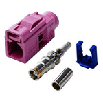 Per cavo RG174 Fakra Radio Connettore femmina jack / spina a crimpare con Phantom RF coassiale