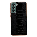 Custodia per telefono galvanica nano serie Weilai in vera pelle, For Samsung Galaxy S21 5G, For Samsung Galaxy S21 FE 5G, For Samsung Galaxy S21+ 5G, For Samsung Galaxy S22 5G, For Samsung Galaxy S22+ 5G