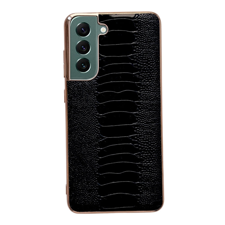 Custodia per telefono galvanica nano serie Weilai in vera pelle, For Samsung Galaxy S21 5G, For Samsung Galaxy S21 FE 5G, For Samsung Galaxy S21+ 5G, For Samsung Galaxy S22 5G, For Samsung Galaxy S22+ 5G
