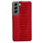 Custodia per telefono galvanica nano serie Weilai in vera pelle, For Samsung Galaxy S21 5G, For Samsung Galaxy S21 FE 5G, For Samsung Galaxy S21+ 5G, For Samsung Galaxy S22 5G, For Samsung Galaxy S22+ 5G