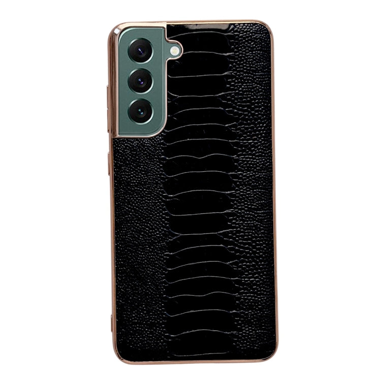 Custodia per telefono galvanica nano serie Weilai in vera pelle, For Samsung Galaxy S21 5G, For Samsung Galaxy S21 FE 5G, For Samsung Galaxy S21+ 5G, For Samsung Galaxy S22 5G, For Samsung Galaxy S22+ 5G