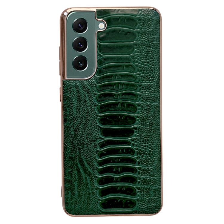 Custodia per telefono galvanica nano serie Weilai in vera pelle, For Samsung Galaxy S21 5G, For Samsung Galaxy S21 FE 5G, For Samsung Galaxy S21+ 5G, For Samsung Galaxy S22 5G, For Samsung Galaxy S22+ 5G