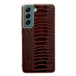 Custodia per telefono galvanica nano serie Weilai in vera pelle, For Samsung Galaxy S21 5G, For Samsung Galaxy S21 FE 5G, For Samsung Galaxy S21+ 5G, For Samsung Galaxy S22 5G, For Samsung Galaxy S22+ 5G