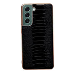 Custodia per telefono galvanica nano serie Weilai in vera pelle, For Samsung Galaxy S21 5G, For Samsung Galaxy S21 FE 5G, For Samsung Galaxy S21+ 5G, For Samsung Galaxy S22 5G, For Samsung Galaxy S22+ 5G